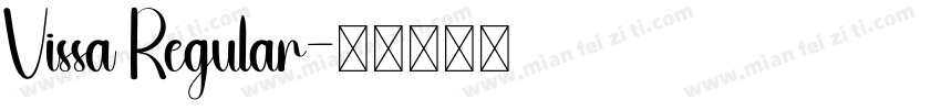 Vissa Regular字体转换